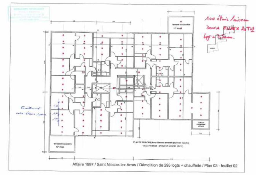 Plan d'étaiement